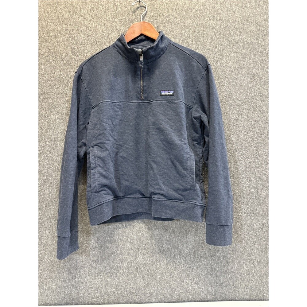 Patagonia Womens Ahnya Pullover Women’s Medium 1/4 Zip Sunken Blue Sweatshirt